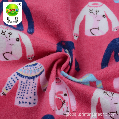 Organic Cotton Fabric Wholesale colorful organic cotton printed flannel fabric for children Factory